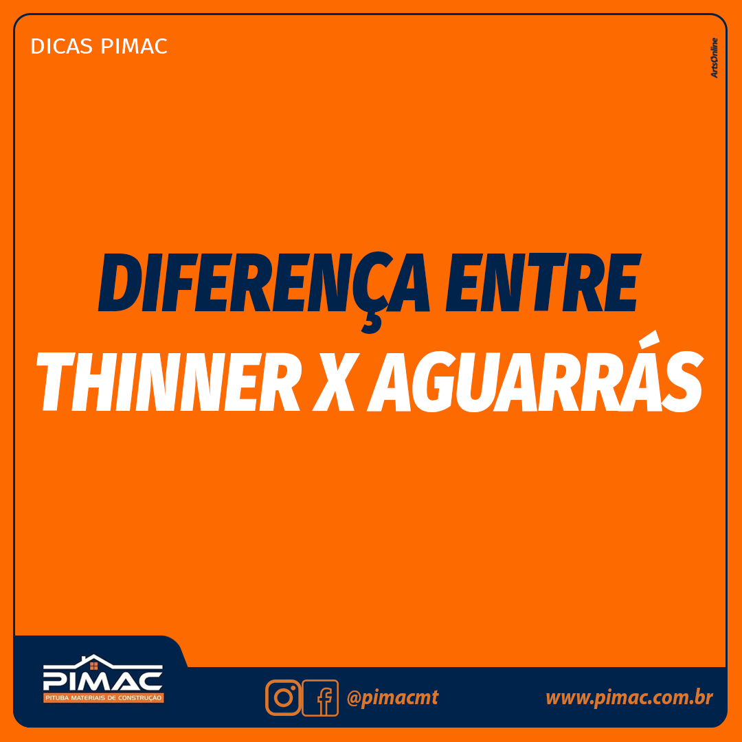 Thinner X Aguarrás